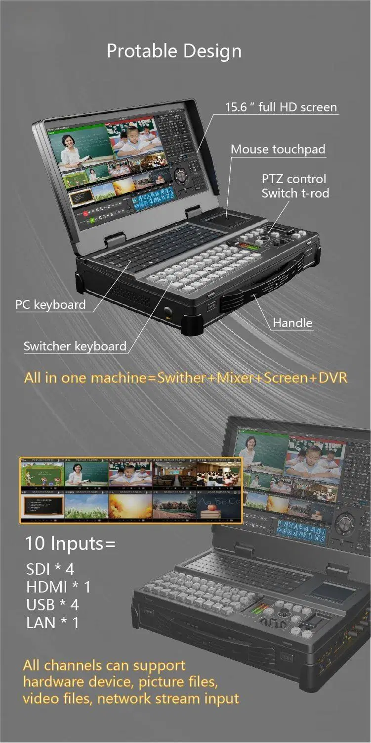 PRO Youtube Live Video Mixer Switcher Encoder Broadcast Streaming Device Equipment Radio &amp; TV Broadcasting/Streaming