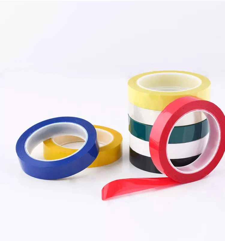 Free Sample Colorful High Temperature Heat Resistant Pet Film 5s Floor Marking Tape Polyster Mylar Adhesive Tape