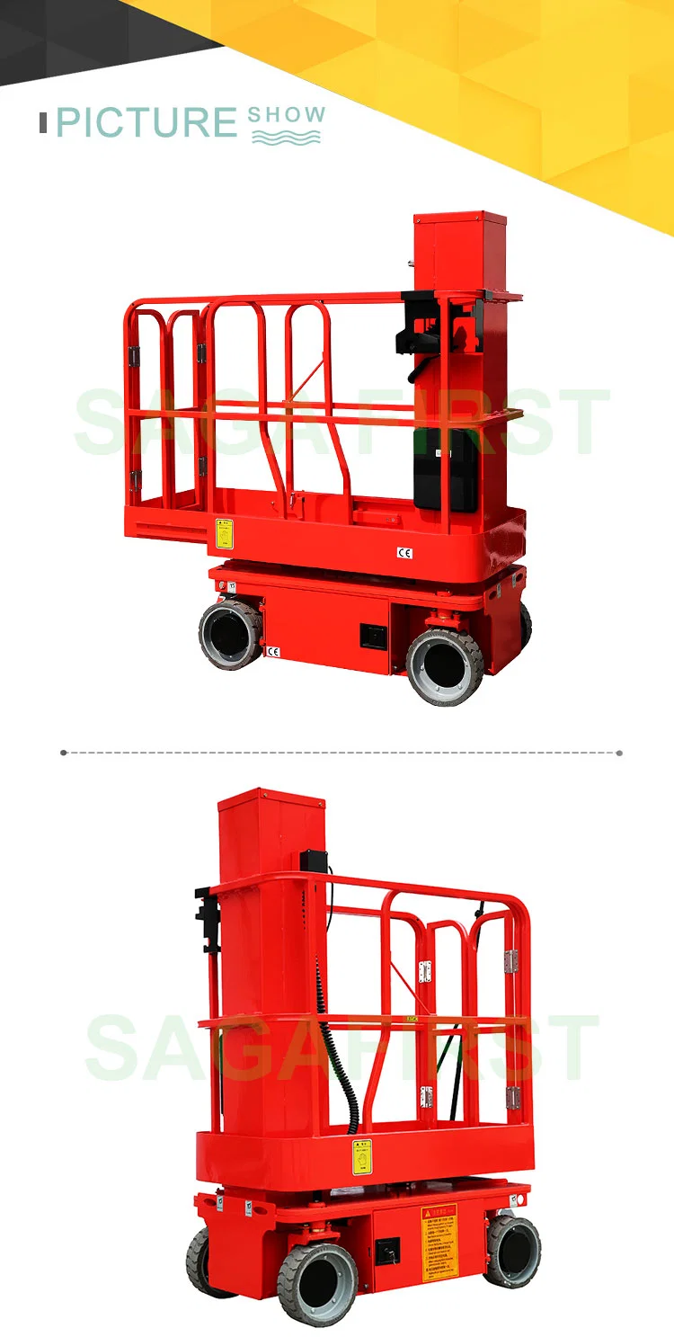 3.8 M 227 Kg Aerial Work Mobile Scissor Man Lift Mini Hydraulic Lift