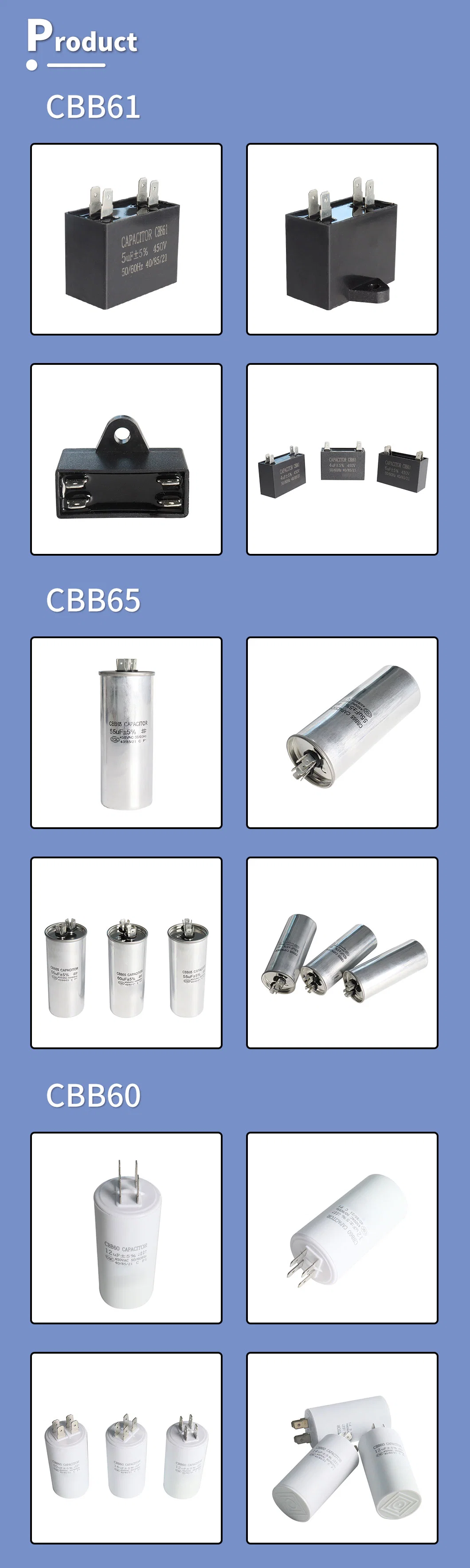 High Stability Capacitor for Washer and Pump