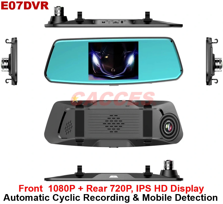 3 Channels 2K Dash Cam, 2K+2K+1080P Front Inside and Rear Three Way Triple Car Camera, IR Night Vision, 24hr Parking Monitor, Capacitor, Support 256GB Max