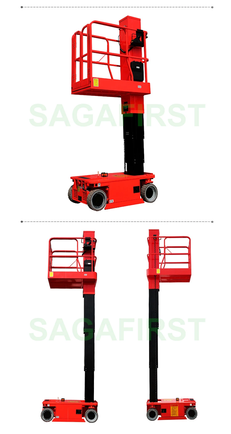 3.8 M 227 Kg Aerial Work Mobile Scissor Man Lift Mini Hydraulic Lift