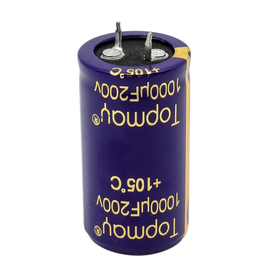 Four Pins Snap-in Terminal Aluminum Electrolytic Capacitor 105c