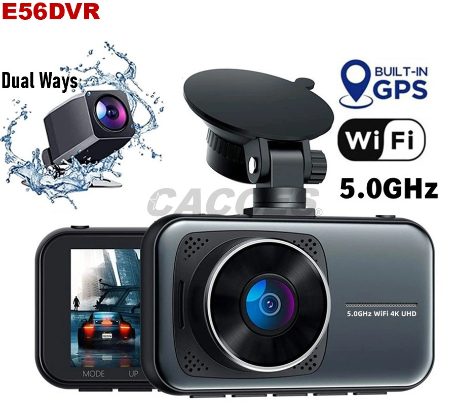 3 Channels 2K Dash Cam, 2K+2K+1080P Front Inside and Rear Three Way Triple Car Camera, IR Night Vision, 24hr Parking Monitor, Capacitor, Support 256GB Max