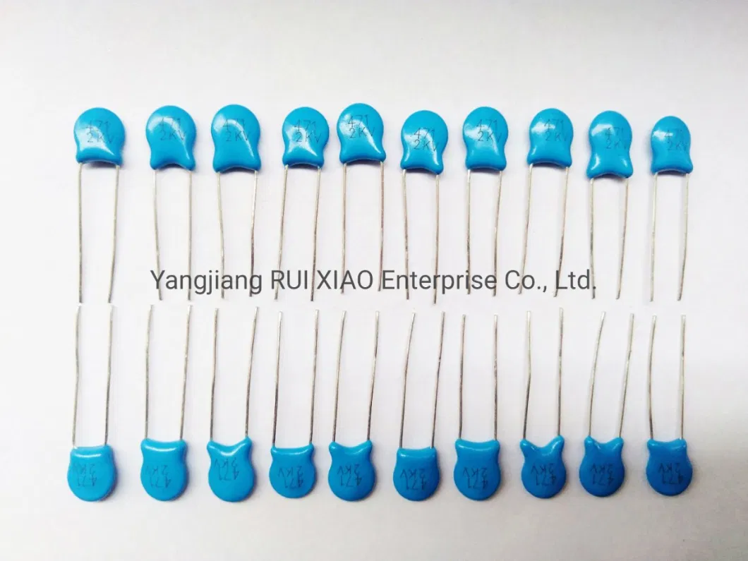 High Voltage 2kv 0.47NF Ceramic Capacitor 471 Electronic Components