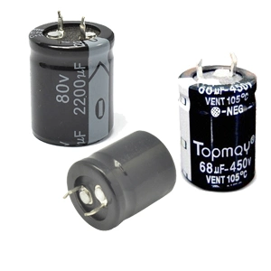 Four Pins Snap-in Terminal Aluminum Electrolytic Capacitor 105c