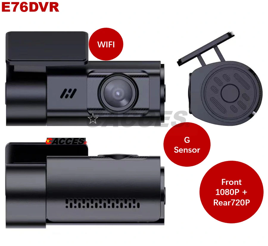 4K WiFi Front and Rear Dash Cam Max 512g SD Card, Dual Car DVR Dashboard Camera W/ Sony Stravis Night Vision,Super Capacitor,2 Inch IPS Display Driving Recorder