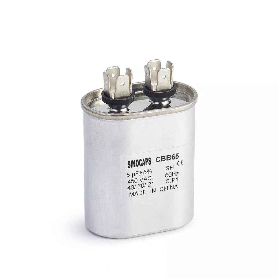 Cbb65 AC Motor Run Capacitor with UL TUV VDE CQC AC Metalized PP Film Cbb65 Sh Capacitor Manufacturer