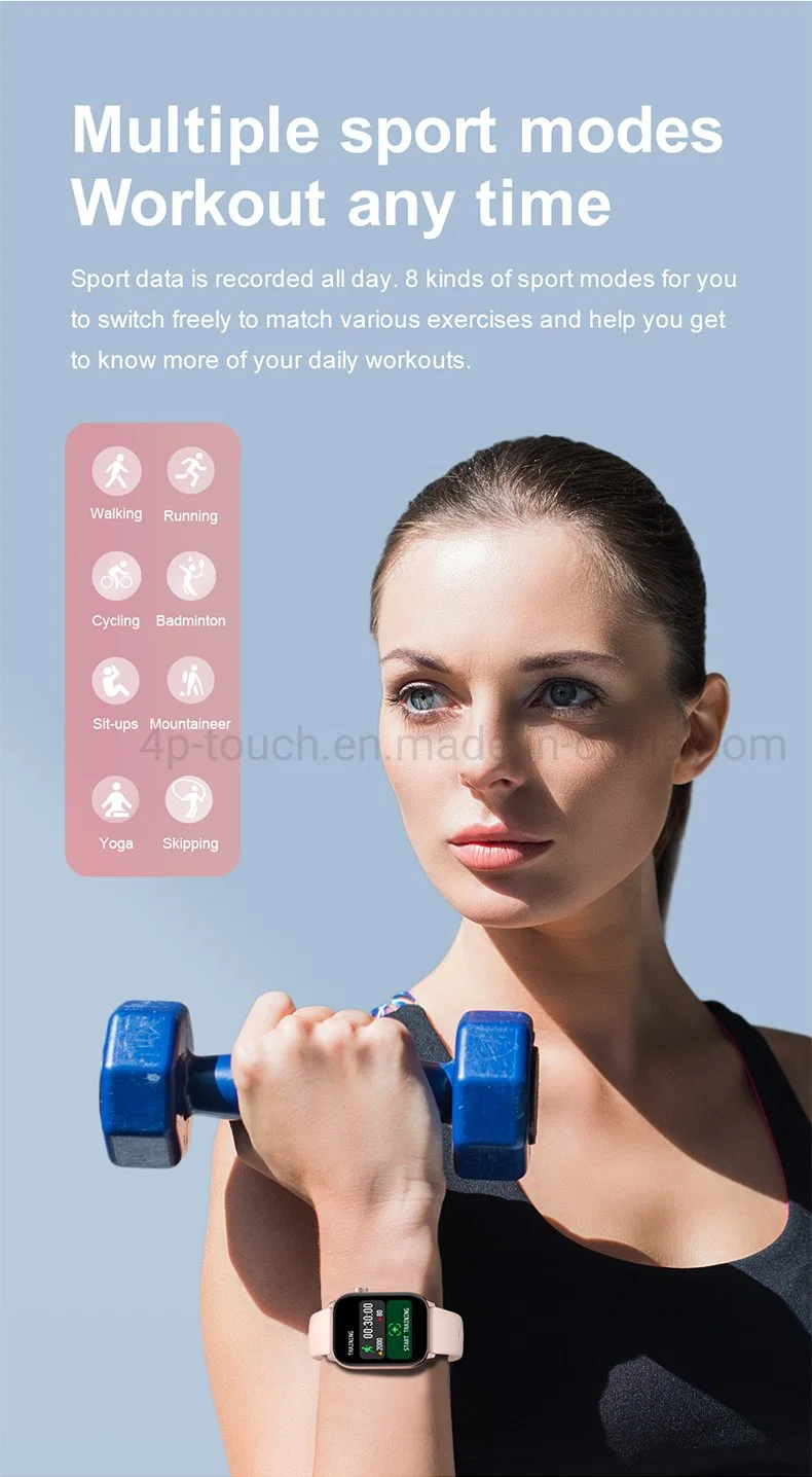 Full Touch IP68 Waterproof Real-Time Heart Rate SPO2 Monitoring Smart Wristband KW76