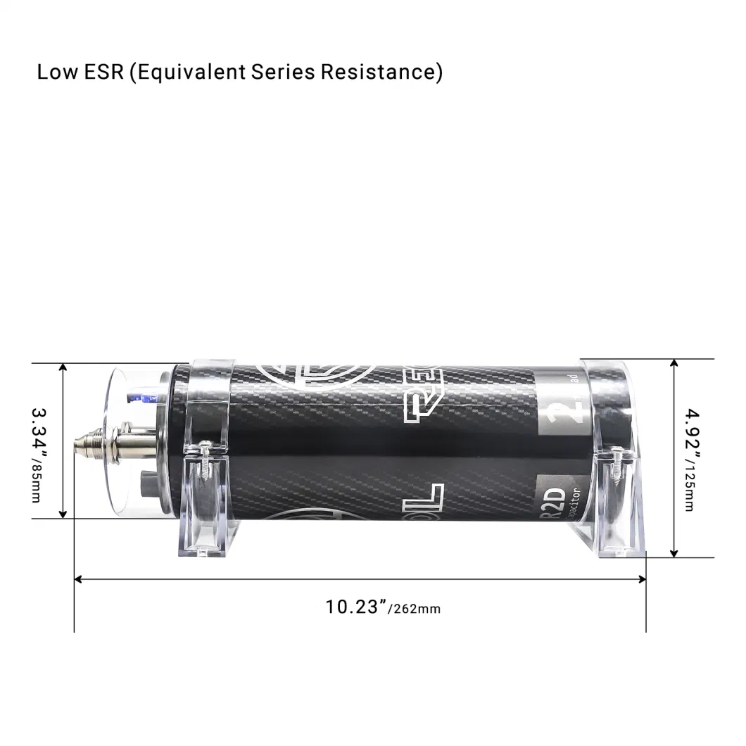 Edge R2d 2.0 Farad Car Audio Energy Storage Reinforcement Capacitor with Blue Digital Read-out