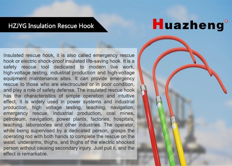 High Voltage Body Safety Rescue Hook Insulated Electrical Rescue Hook