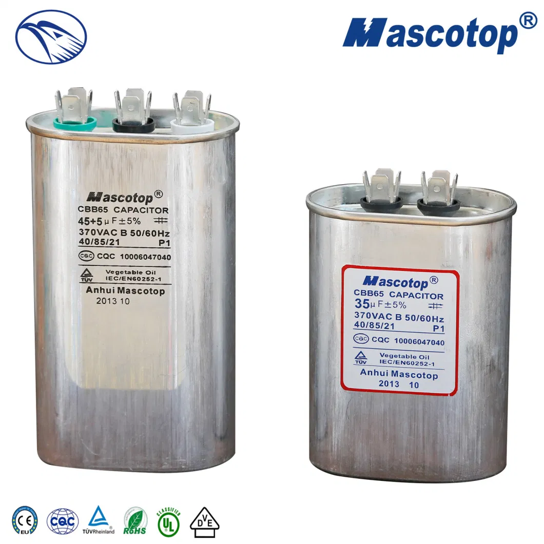 Good Quality Film Motor Run Cbb65 Capacitor Used in Refrigeration with Best Price HAVC Component Ready to Ship OEM Products