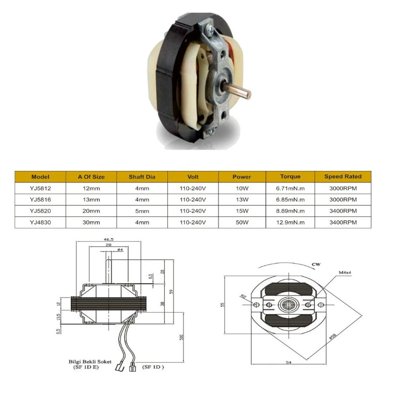 Powerful 220V Three Phase Shaded Pole Motor for Oil Pump