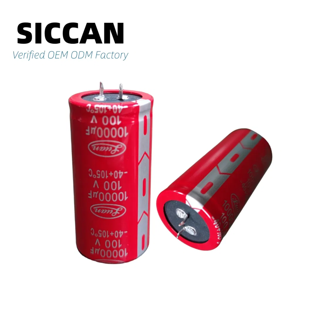 High Quality Best Price Electrolytic Capacitor 100VDC 10000UF Factory 35*70mm