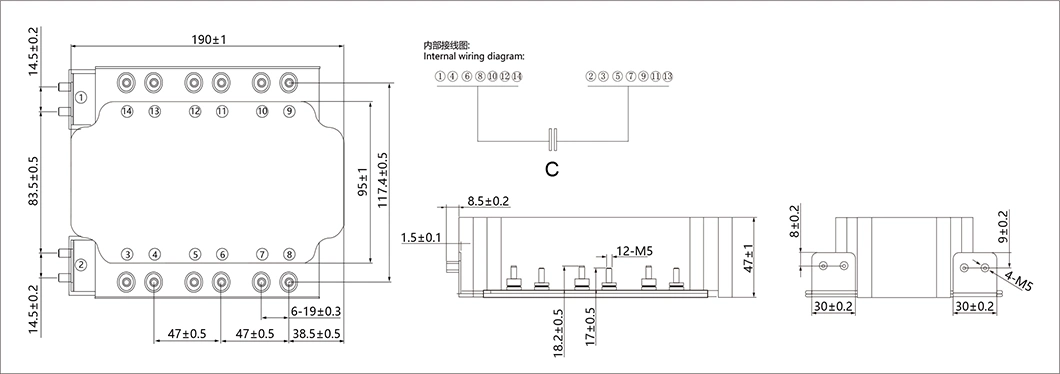 Custom-Made DC Link Film Capacitor with Automotive Grade