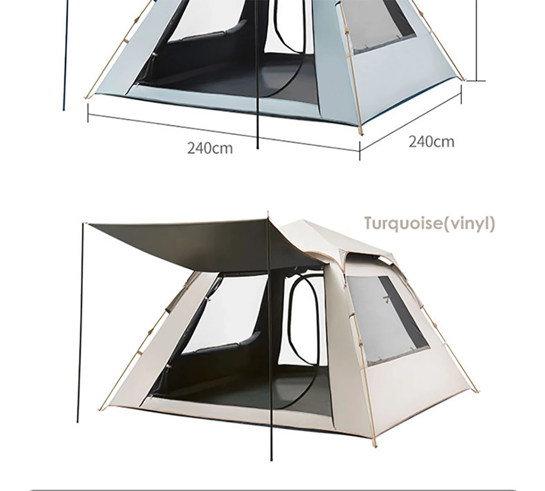 Family Outdoor 3-5 Person Camping Automatic Tent Waterproof Traveling Picnic Pop up Portable Tent