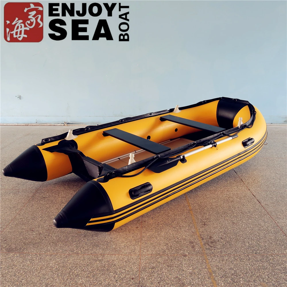 5 Person Aluminum Floor 3.8 M Rigid Inflatable Boat with CE