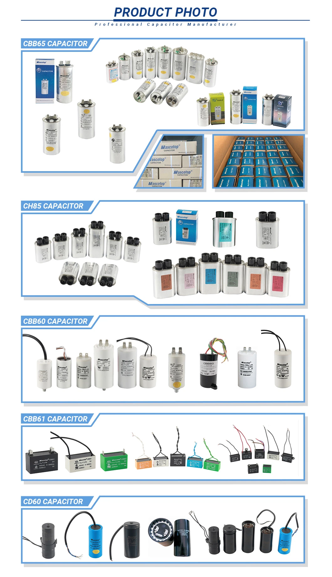 Capacitor Supplier for Microwave Oven High Voltage Capacitor