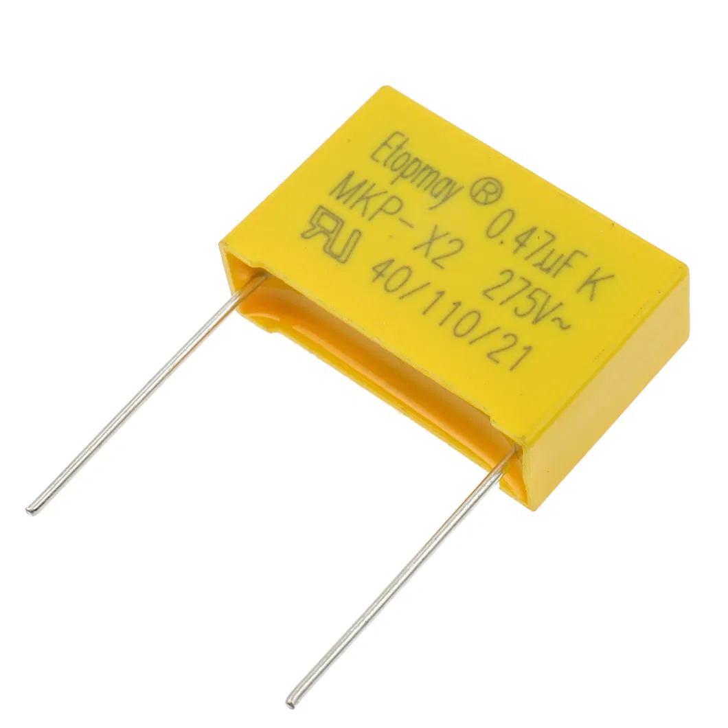 Manufacturer 474K 275V Metallized Polypropylene X2 Film Capacitor