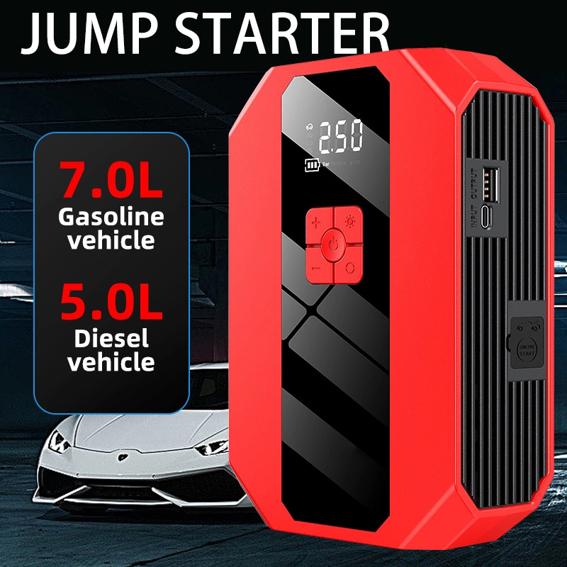 Avapow Compressor Battery Pack Air 12V Booster Auto Jumper Super Capacitor Car Jump Starter