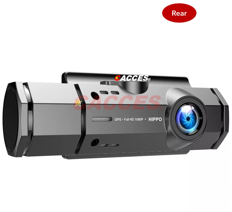 3 Channels 2K Dash Cam, 2K+2K+1080P Front Inside and Rear Three Way Triple Car Camera, IR Night Vision, 24hr Parking Monitor, Capacitor, Support 256GB Max