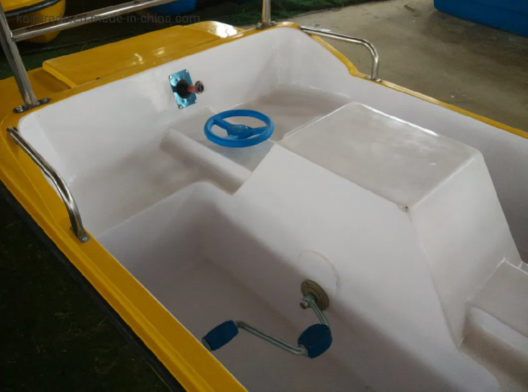 Factory Direct Sale Yellow Duck Shape Pedal 4-Person Boat