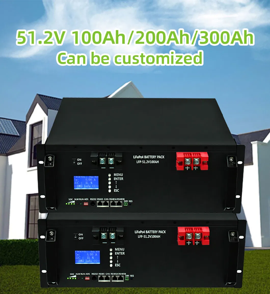 Hybrid Super Capacitor LiFePO4 48V Lithium Battery Solar Storage