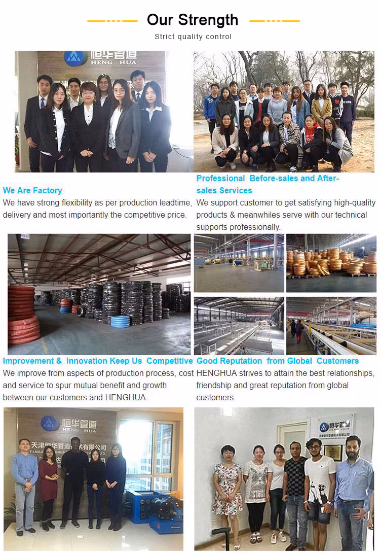 Top Factory Super Long Service Life Steel Wire Braided Industrial High Pressure Hydraulic Rubber Hose Water Suction Hose Washer Oil Air Flexible Rubber Hose