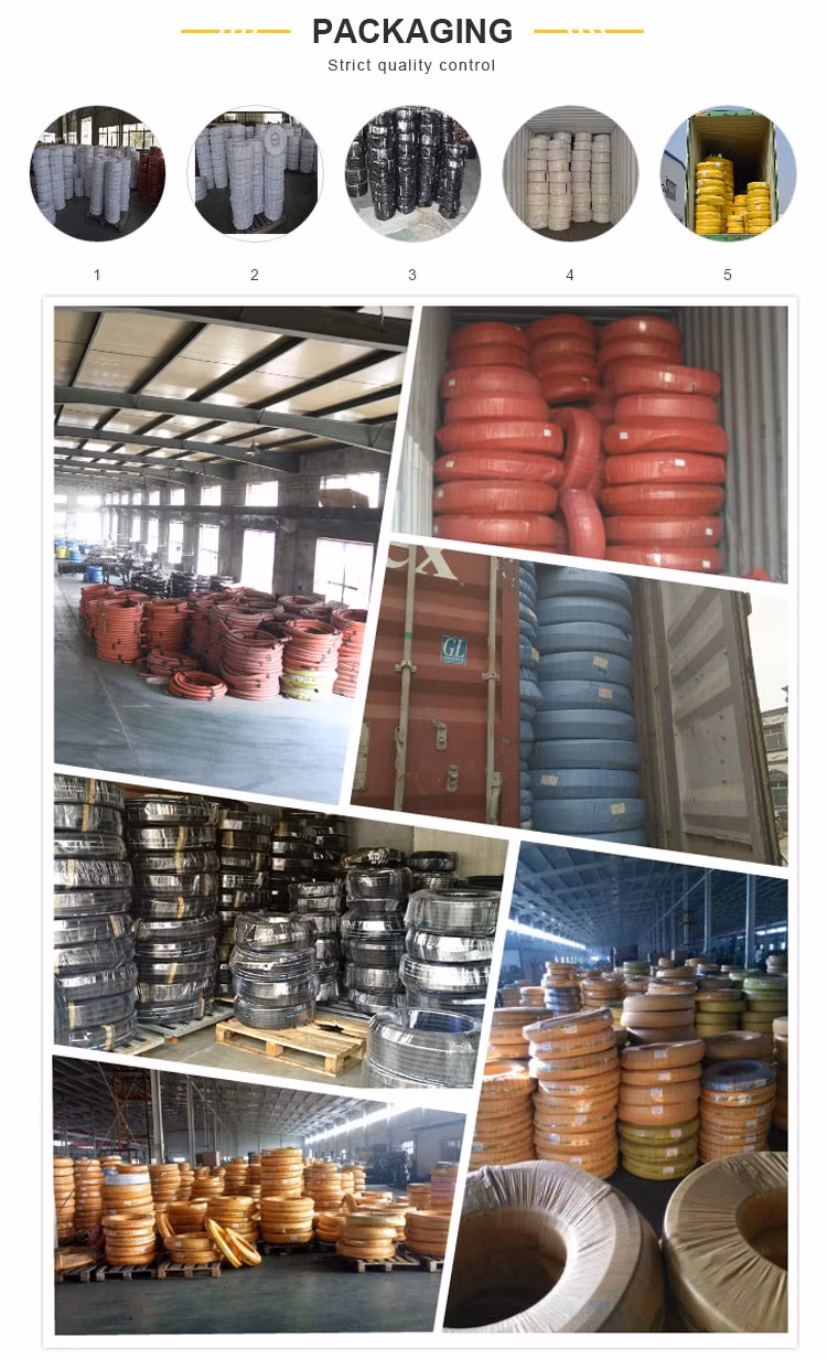 Top Factory Super Long Service Life Steel Wire Braided Industrial High Pressure Hydraulic Rubber Hose Water Suction Hose Washer Oil Air Flexible Rubber Hose