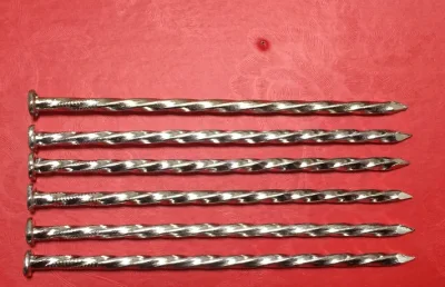 Electro Galvanized Twisted Shank Pallet Nail