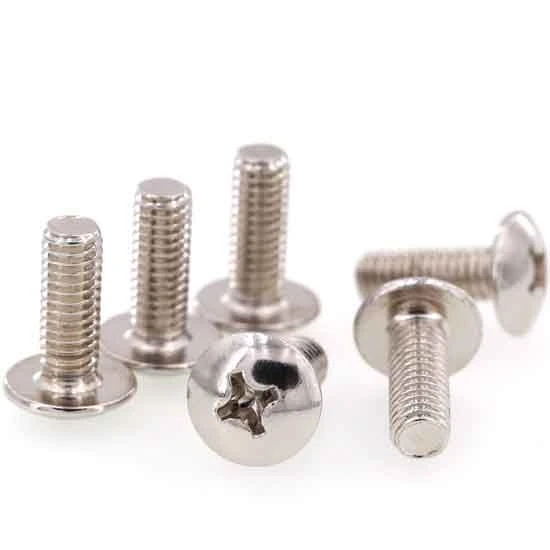 Nickel Plated Phillips Screws Mushroom Head Screw Nails