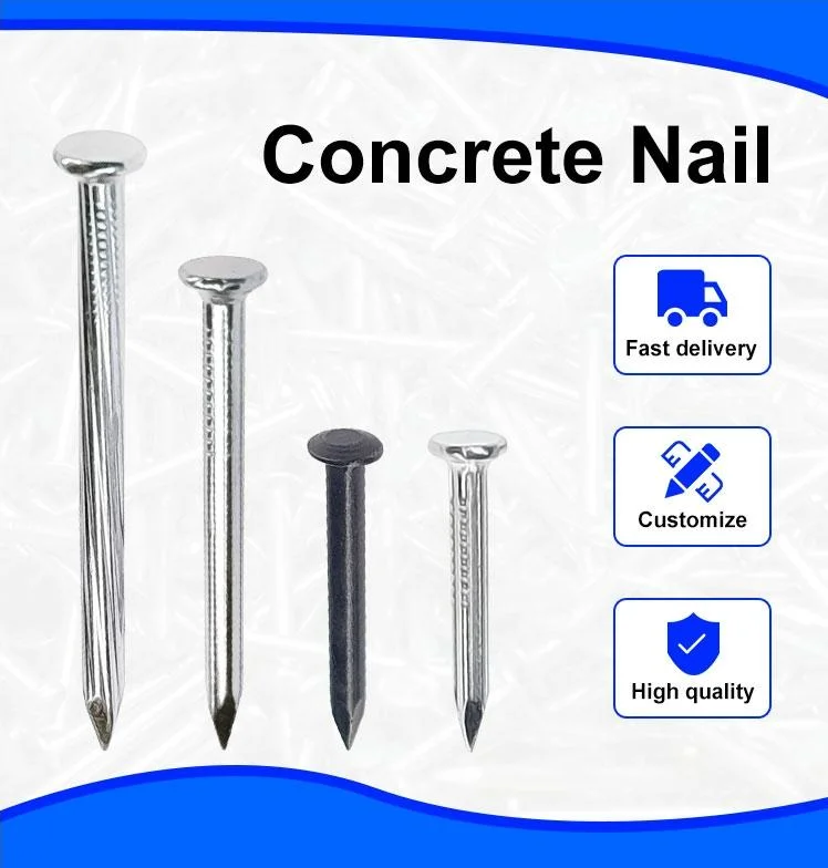 Carbon Steel Galvanized Flat Head Corrugated Construction Nail with Sharp Point