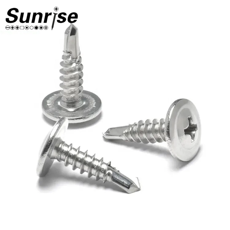 SS304 410 Modified Truss Wafer Phillips Head Tek Roofing Self Drilling Screws