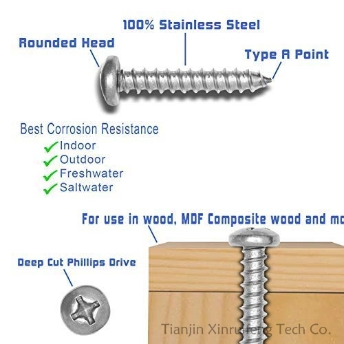 8000 PC. Carton - #8 X 3/4&quot; Type a Self-Tapping Screws / Phillips / Truss Head / Type 17 Point / Steel / Zinc - Type 17 Point