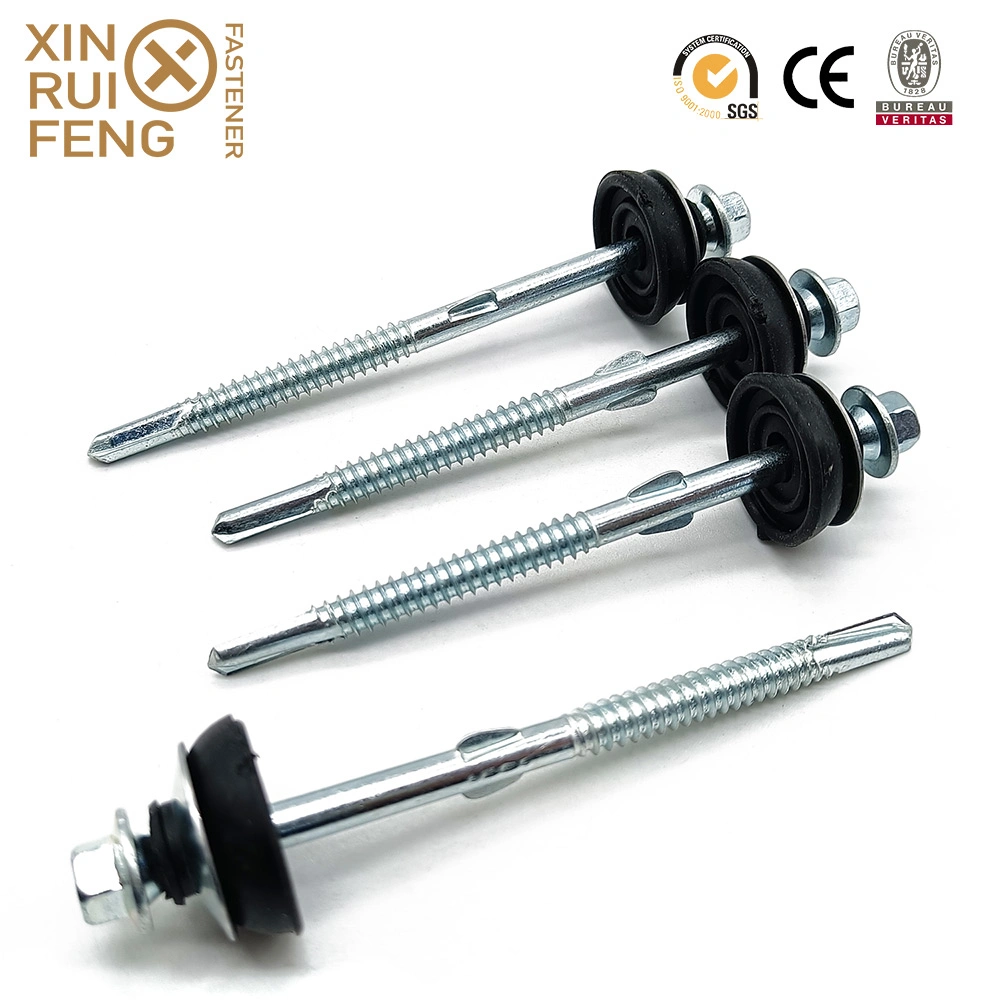 Canton Fair Wholesale Building Fastener Roofing Wing Teks Sawed Teeth Umbrella Washer Hex Head Self Drilling Screws