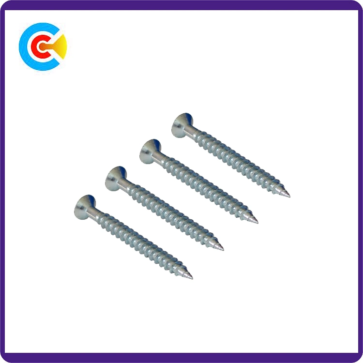 Carbon Steel4.8/8.8/10.9 Flower/Cinquefoil Countersunk Head Screw 8 Wood Screws