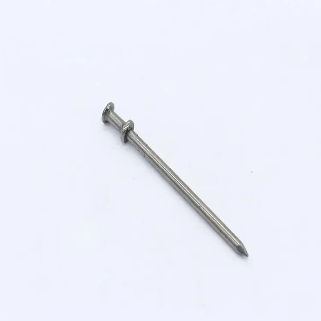 Low Carbon Steel/Double Strand Polished Nail/Round Head Construction Connector/Double Cap Nail