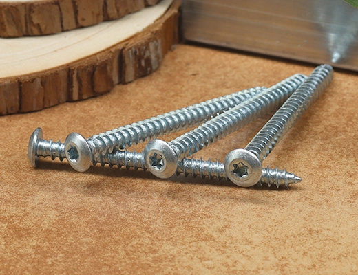 TGR/Tsingri Zinc Plated Torx Flat Round Head Self Tapping Concrete Screws Cement Board Screws