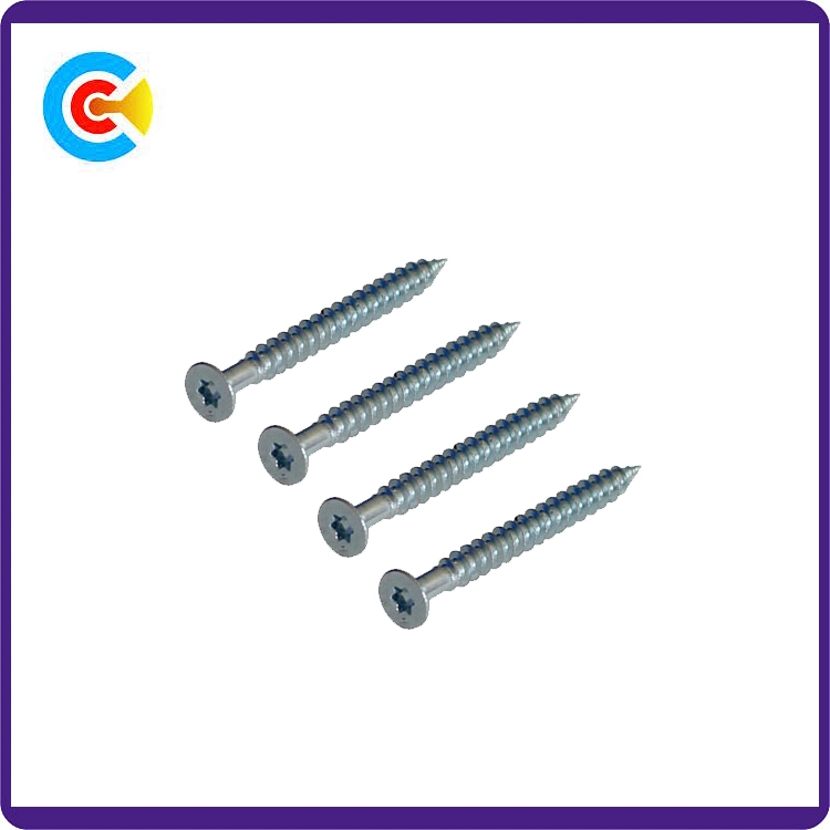 Carbon Steel4.8/8.8/10.9 Flower/Cinquefoil Countersunk Head Screw 8 Wood Screws