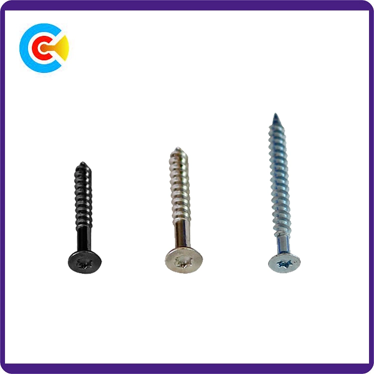 Carbon Steel4.8/8.8/10.9 Flower/Cinquefoil Countersunk Head Screw 8 Wood Screws