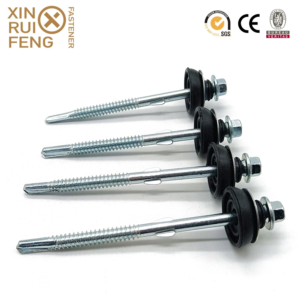 Canton Fair Wholesale Building Fastener Roofing Wing Teks Sawed Teeth Umbrella Washer Hex Head Self Drilling Screws