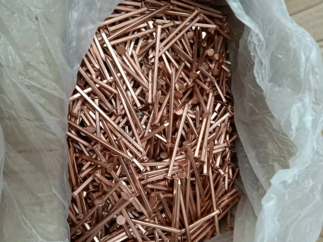 High Quality Cheap Copper Nails Square Shank for Boat Building.