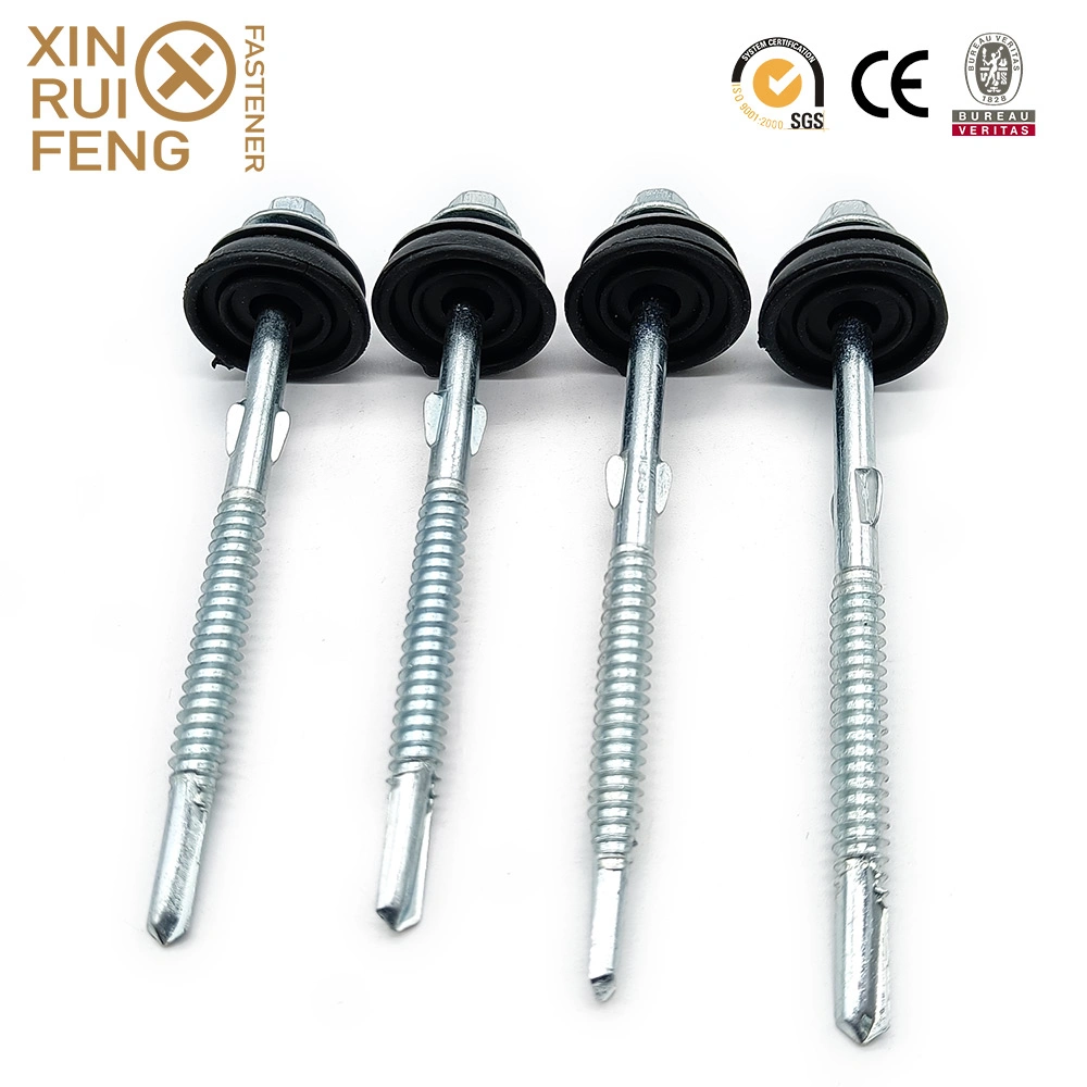 Canton Fair Wholesale Building Fastener Roofing Wing Teks Sawed Teeth Umbrella Washer Hex Head Self Drilling Screws