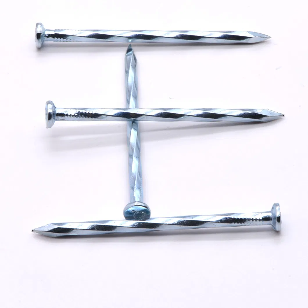 Stainless Steel Nails Angular Spiral Shank Hardened Stainless Steel Concrete Nail