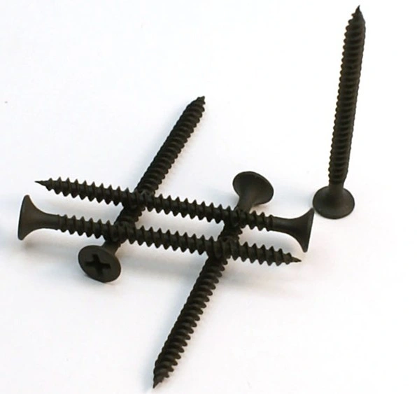 Bugle Head Drywall Screws for Joining Drywall to Metal Framing Coarse Thread Black Grey Phosphate