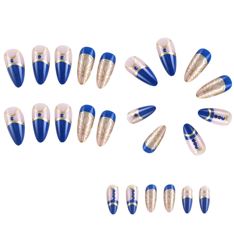 High Quality Luxury Diamond False Nails Extra Long Fake Nails Tipc Curve Elegant Design Press on Nails