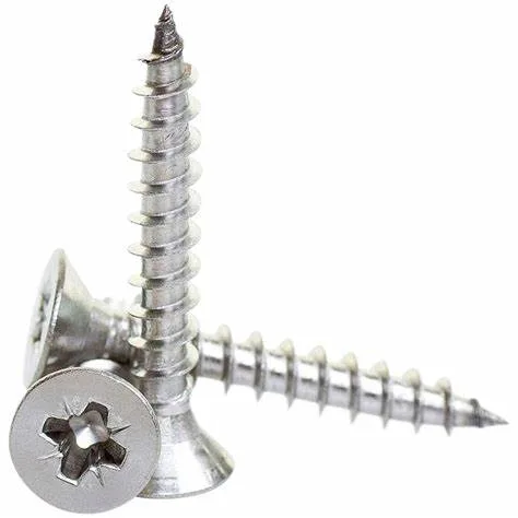 Stainless Steel A2 A4 Chipboard Screw Philips Pozi Flat Head Tapping for Home Use Size 4.0X25mm