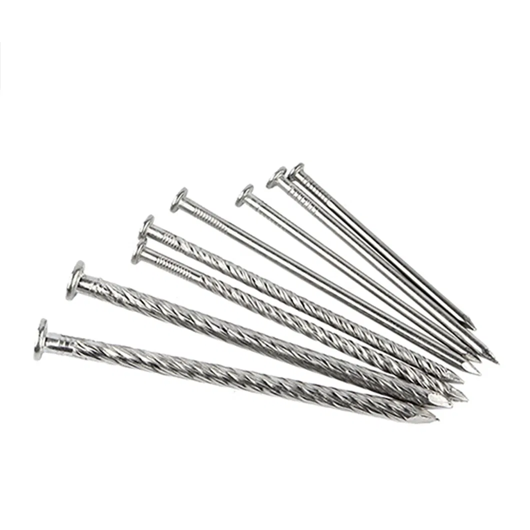 Spiral Angular Shank Galvanized Concrete Flooring Nails