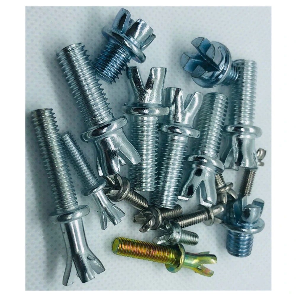 Non-Standard Stainless Steel Flower Screws Cross Flower Screws Flat Head Knurled Nuts