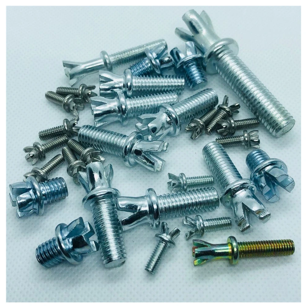 Non-Standard Stainless Steel Flower Screws Cross Flower Screws Flat Head Knurled Nuts